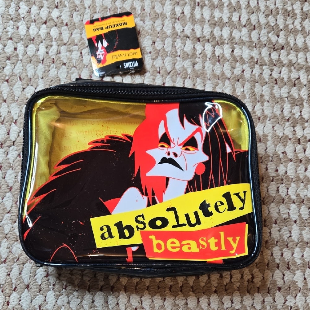 Disney Villains Wet n Wild Makeup Cosmetic Absolutely Beastly Bag